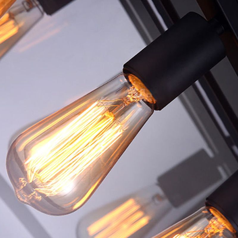 Vetro 4 luci isola a ciondolo luci trapezoids industrial isola lampade per bar