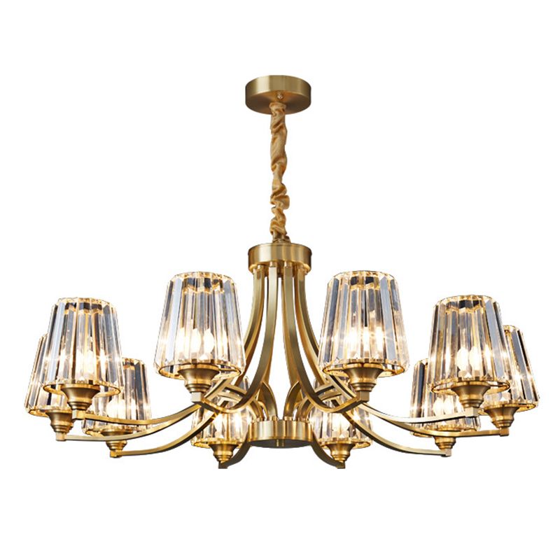 Postmodern Starburst Chandelier Pendant Light Glass Hanging Light Fixtures for Living Room
