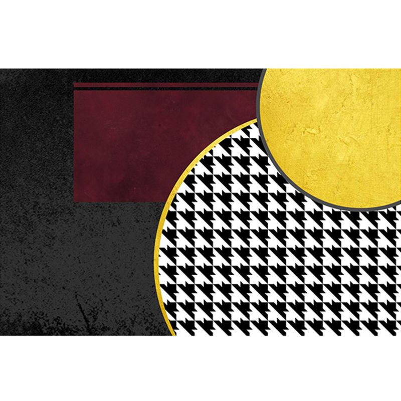 Individuality Modern Area Rug Luxurious Geometry Carpet Non-Slip Backing Carpet for Home Decoration