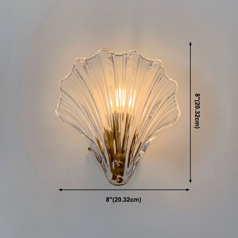 Glass Geometric Wall Sconce Lights Modern Style 1 Light Wall Mounted Lamps