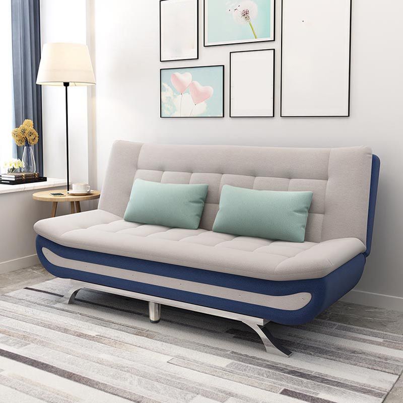 74.80 "W √ó 35.43" d √ó 35.43 "H Keks Back -Leinen -Armless -Sofa mit faltbarem