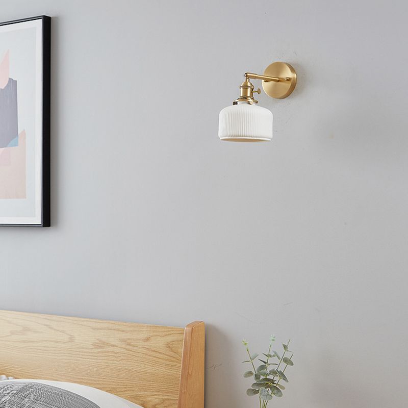 1-Lichtschale Wandleuchte moderne einfache Style-Glas-Wandbeleuchtung in Gold