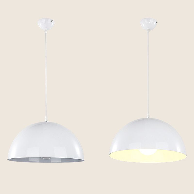 Modern Style Macaron Pendant Light 1 Light Hanging Lamp Fixture for Living Room