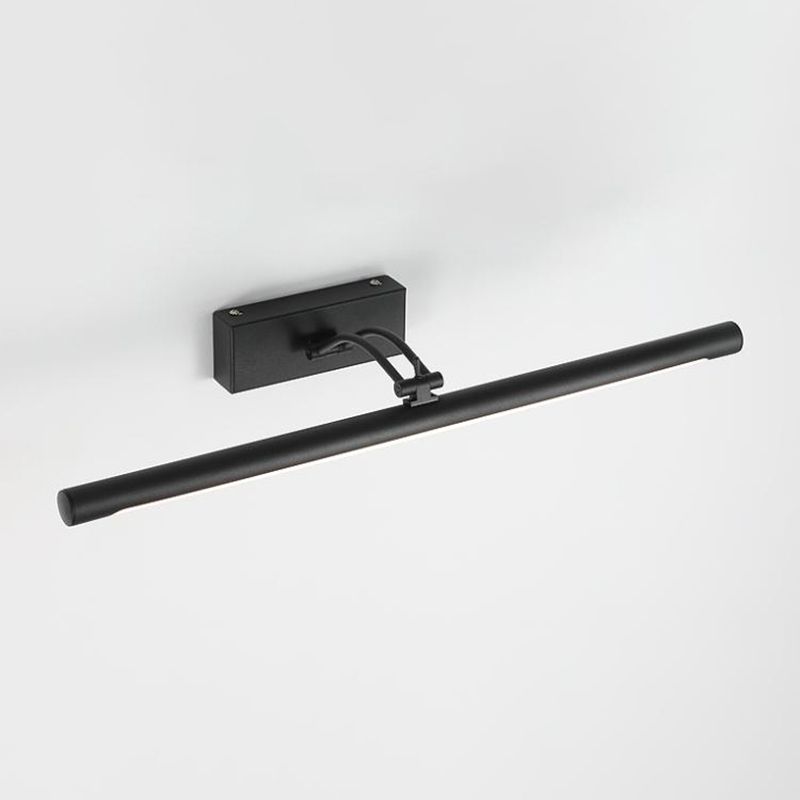 Lineaire wandverlichting Moderne stijl 1 Lichte ijdelheid SCONCE LICHTEN IN ZWART