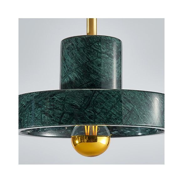 Contemporary Simple One-blub Marble Pendant Light for Bedroom Dinning Room