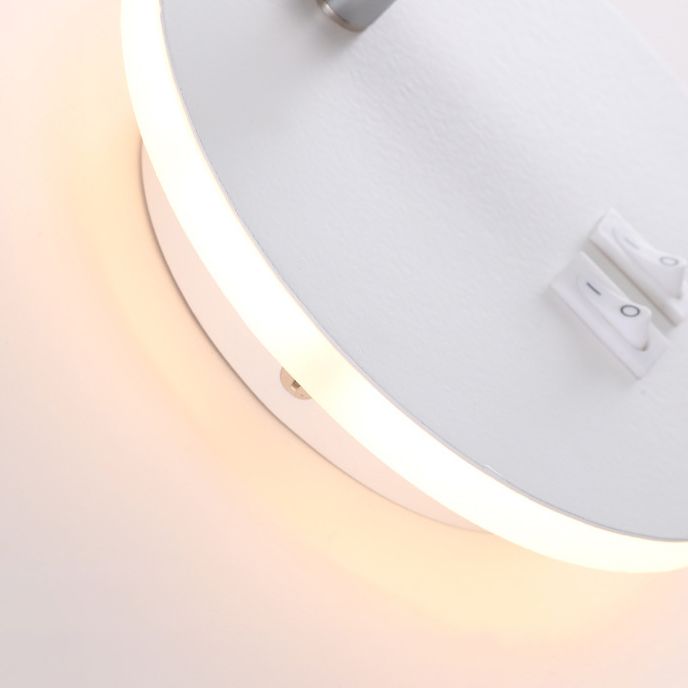 Eigentijdse metalen wand sconce led wand gemonteerd licht voor studieruimte bed