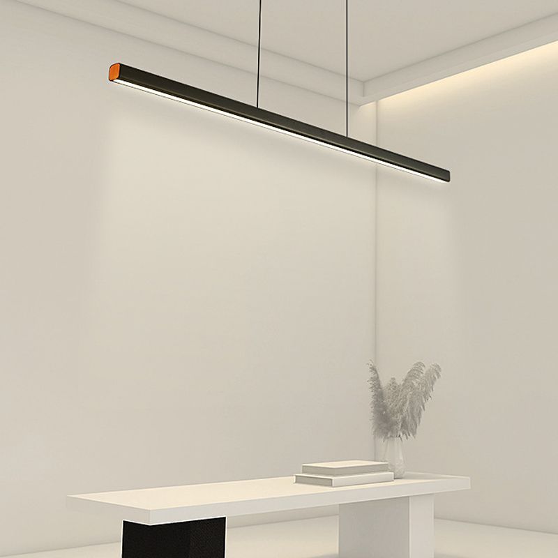 Colgante de isla LED de metal nórdico de la isla de 47.5 "de ancho de ancho de ancho para sala de estar para sala de estar