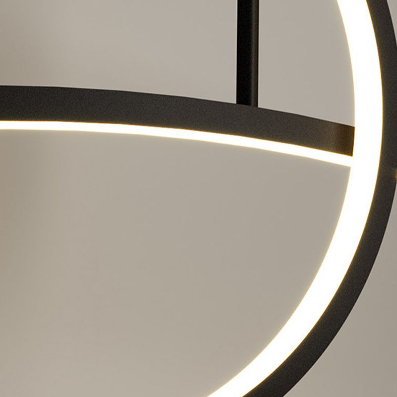 Metal Geometric Chandelier Light Fixtures Contemporary 2 Lights Pendant Light Kit