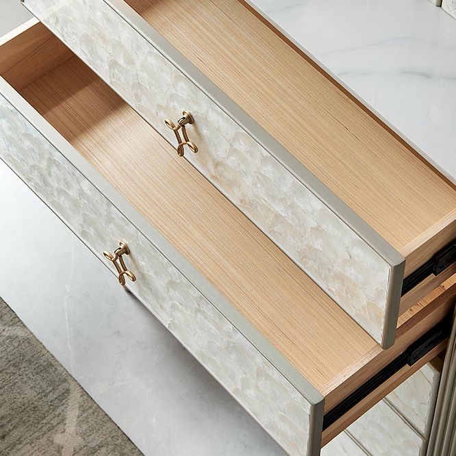 Stone Storage Chest Dresser Modern Storage Chest for Bedroom
