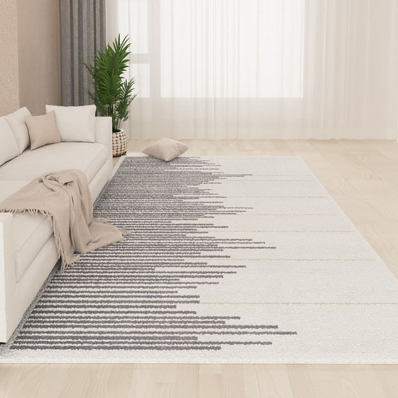 Brown Simple Carpet Polyester Line Carpet Stain Resistant Carpet for Drawing Room