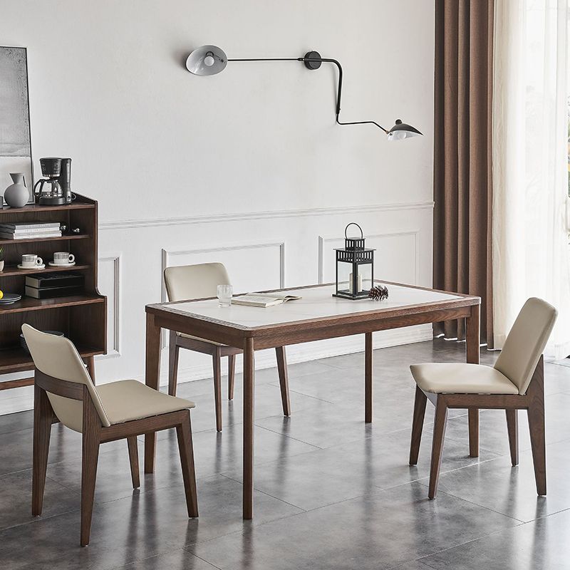 Designer Style Rectangle Dining Set 1/2/4/5 Pieces Sintered Stone Top Dinette Table Set