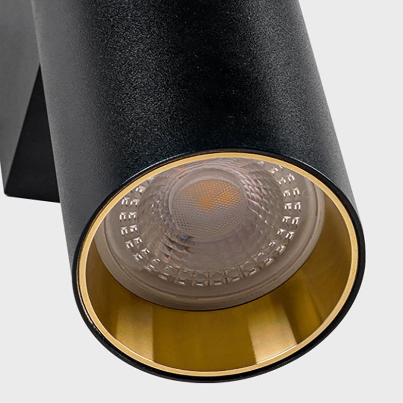 2 Lights Tubular Wall Lights Modern Style Metal Wall Mounted Lamps