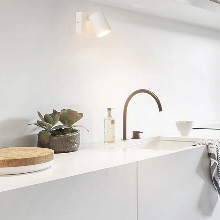 Modern Minimalist Style Cylinder Wall Light Sconces Metal 1 Light Sconce Lights for Bedroom