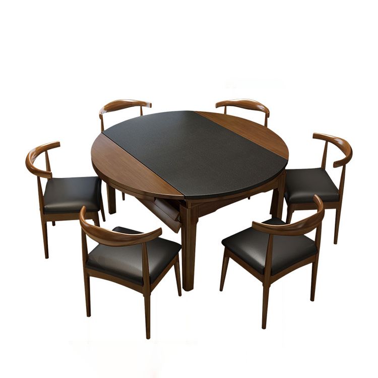 Kitchen Contemporary Dinner Table 4 Legs Extendable Dining Table