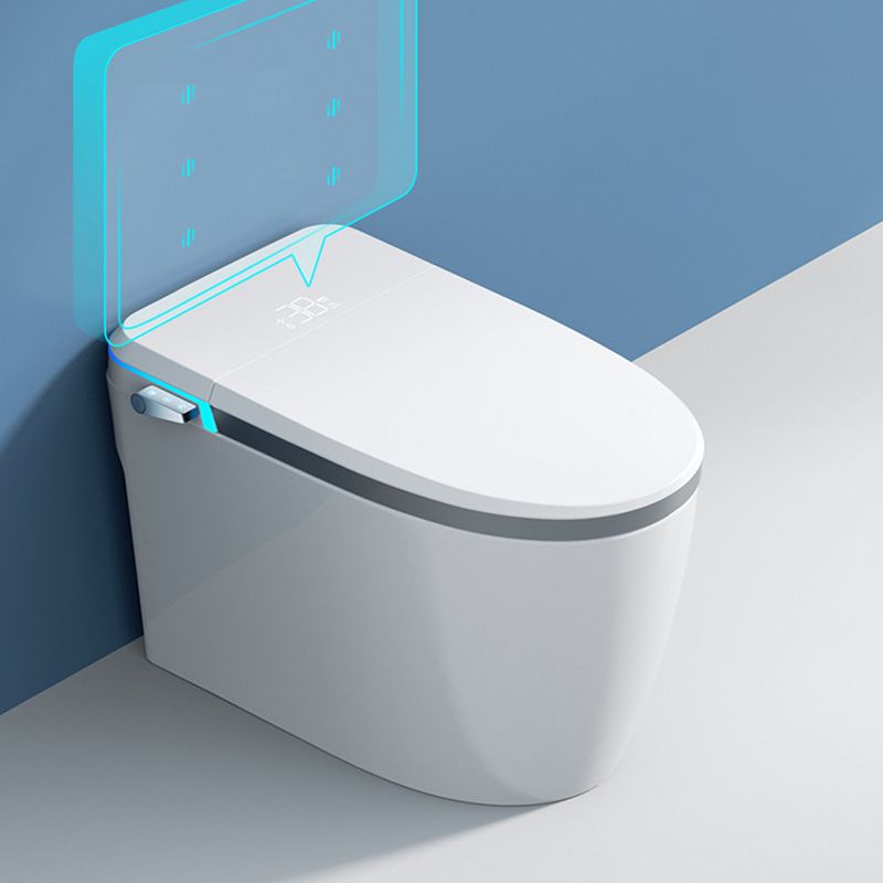 Contemporary Siphon Jet Toilet Bowl All-In-One Toilet with Vitreous China
