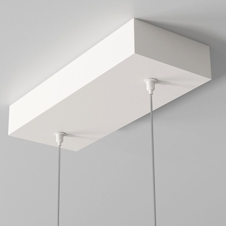 2-Light Modern Island Lighting Black/White LED Ceiling Light for Bedroom