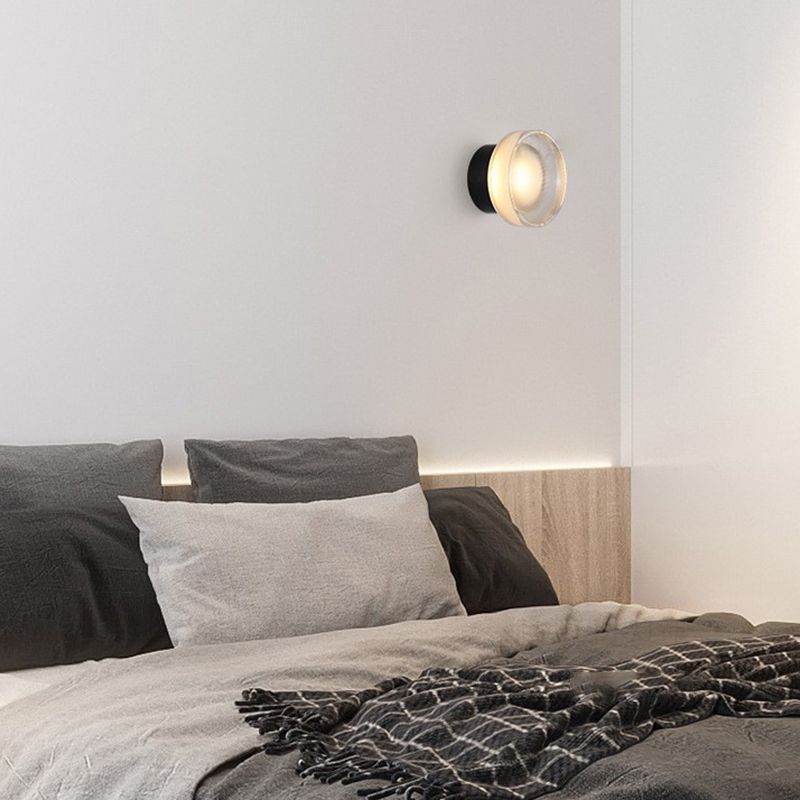 Geometric Wall Lighting Simplicity Acrylic 1 Light Wall Sconces in Clear