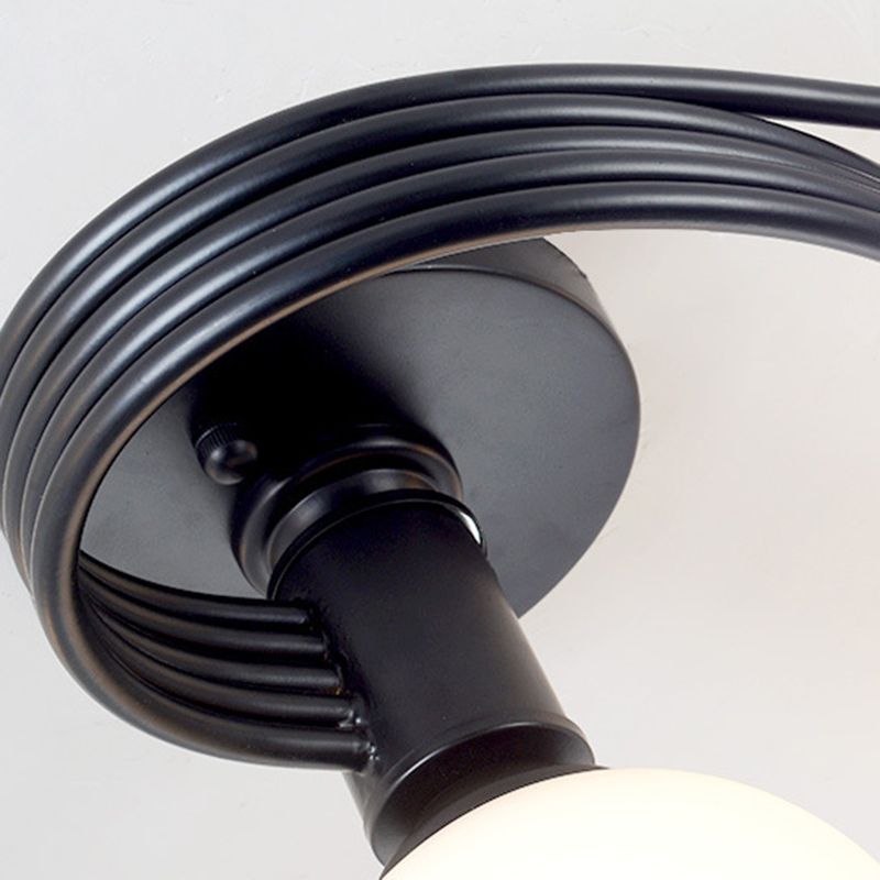 Glass Geometric Flush Mount Lights Contemporary Style Multi Lights Flush Ceiling Light