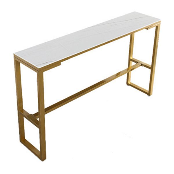 Modern Sintered Stone Bar Table Rectangle Dining Table for Kitchen Living Room Coffee Room