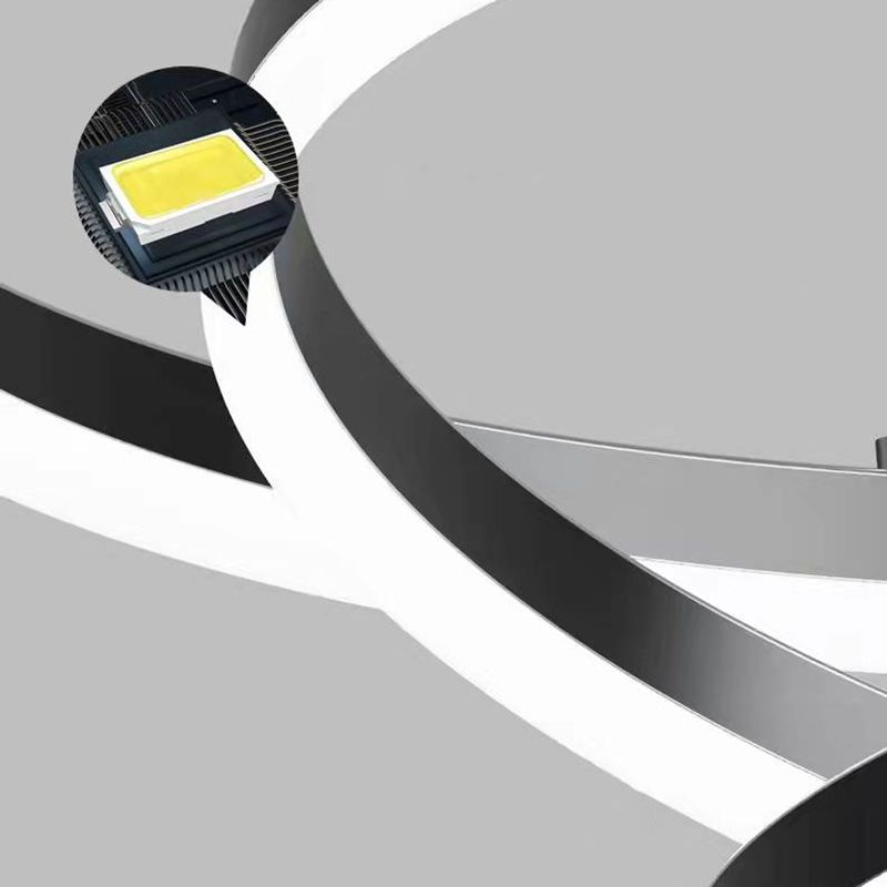 Black Multi-Tier Chandelier Lighting Fixture Modern Chandelier Pendant Light for Bedroom