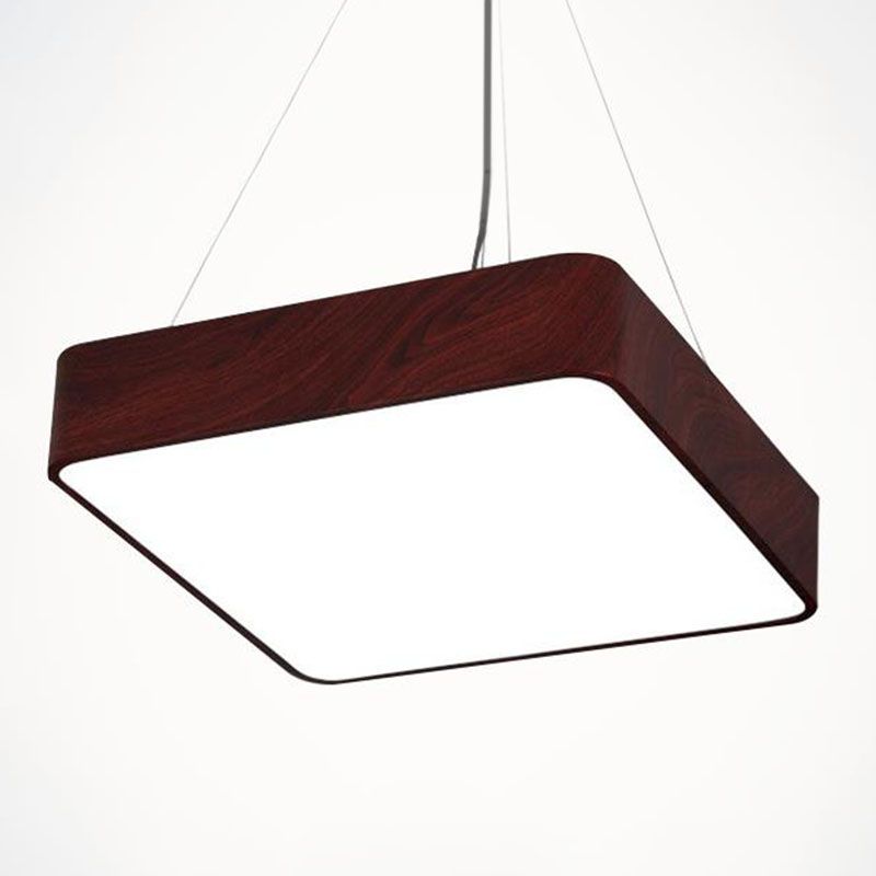 Square Ceiling Pendant Light Simple Acrylic Dining Room LED Suspended Lighting Fixture