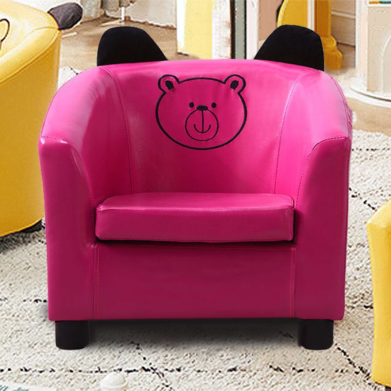 19.29" W x 17.71" D x 17.32" H Cotton Blend Accent Armchair with Basic Four Legs