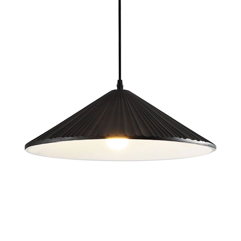 Hat Cosicero Pendiente Luz Modernismo Resina 1 Luz 8 "/12.5"/16 "Dia Gris/Blanco/Negro Kit de lámpara colgante