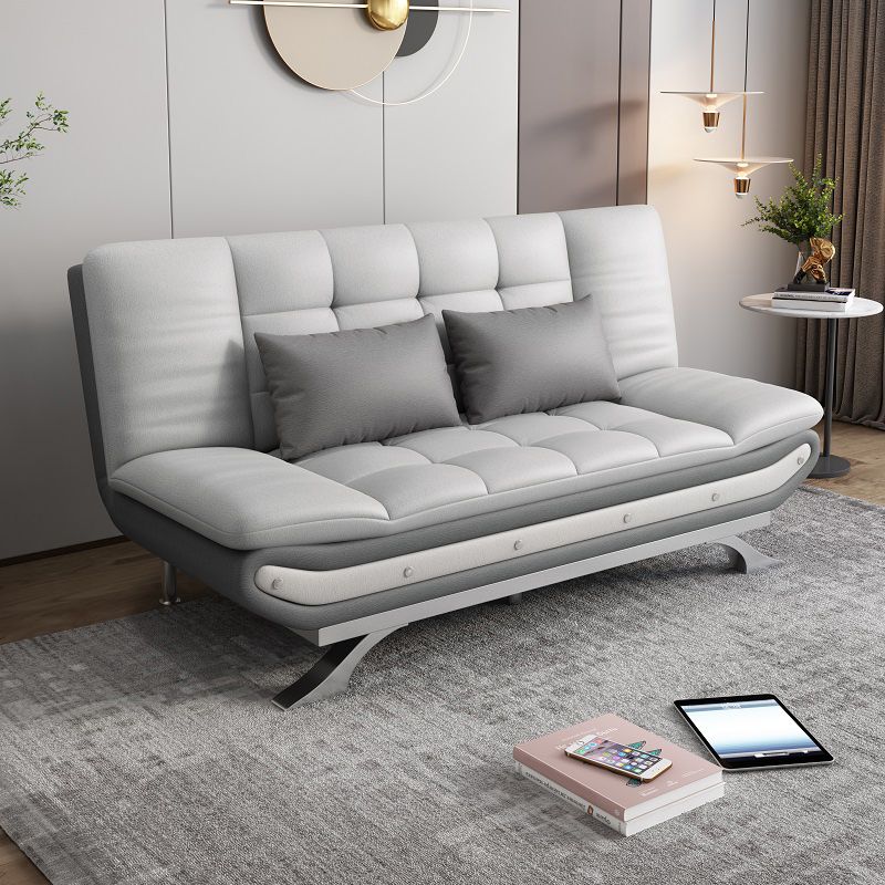 Modern Armless Sofa Faux Leather 35"W  Modern Sofa  for Living Room