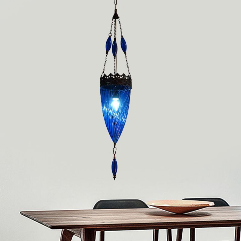 Lampe à suspension conique au milieu du siècle