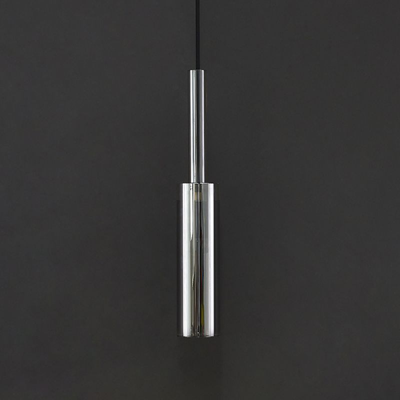 Cylinder Shade Hanging Light Modern Style Crystal Pendant Lights for Living Room