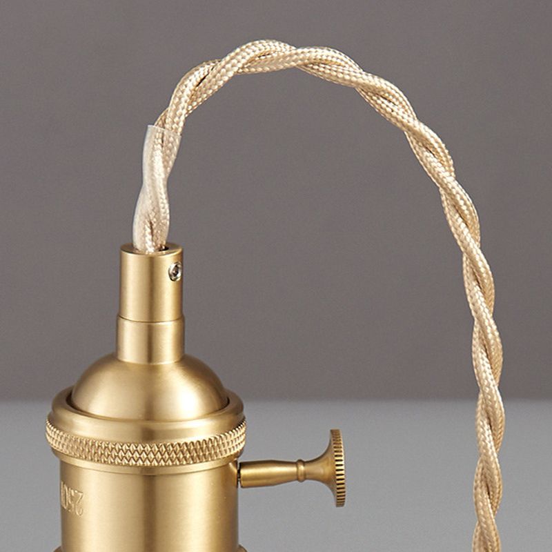 Lampada sospesa in bronzo in bronzo in vetro in stile a sospensione geometrica in stile retrò industriale per sala da pranzo