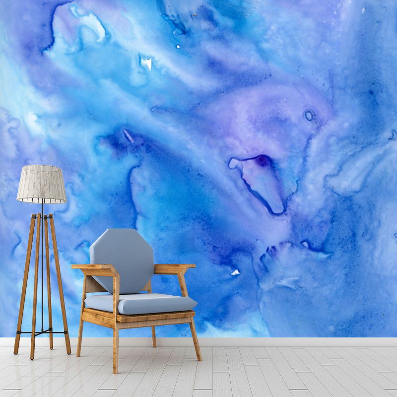 Abstract Watercolor Painting Mural Modern Washable Living Room Wall Art, Custom Print
