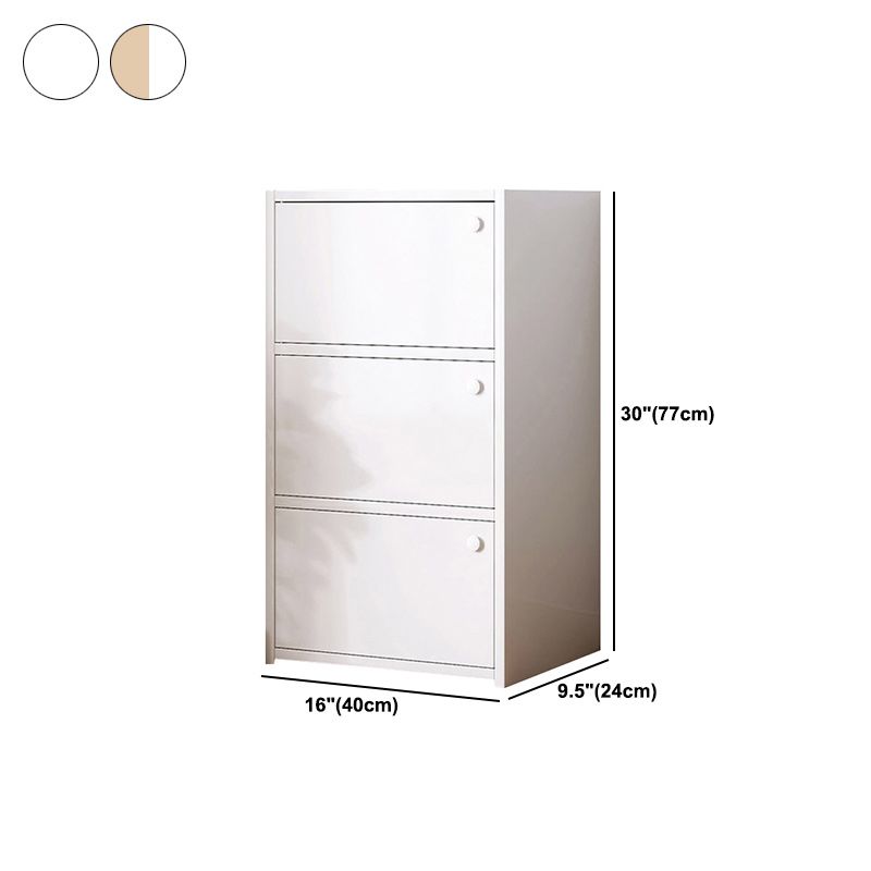 Contemporary Accent Cabinet with Doors Scratch Resistant Storage Cabinet