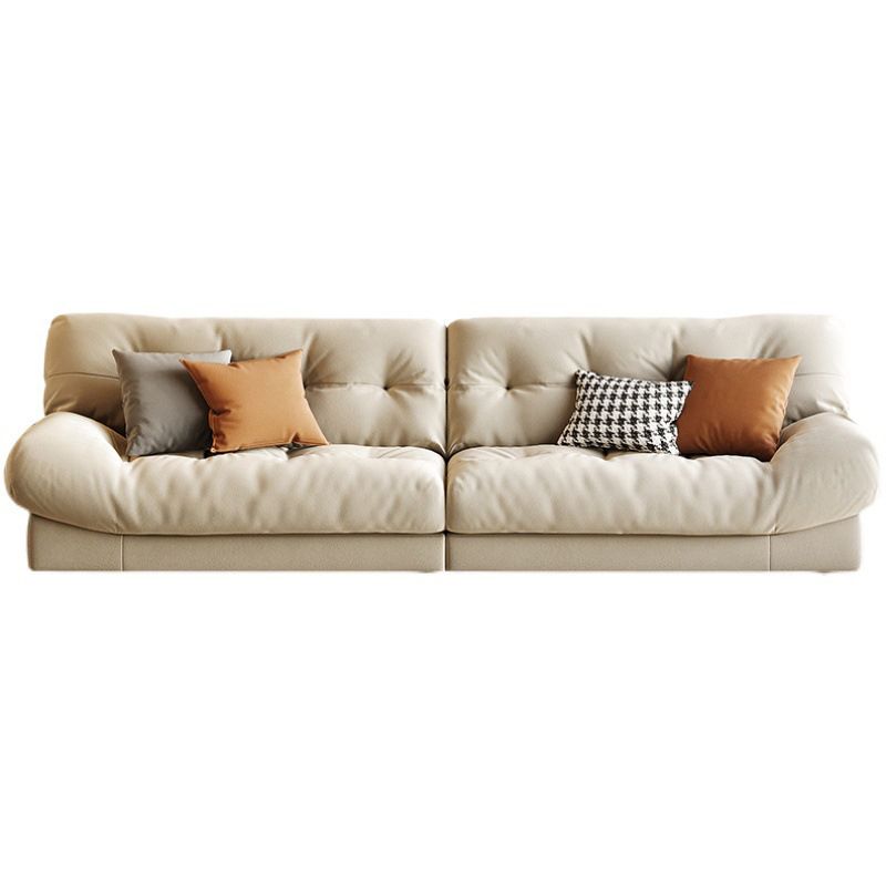 Contemporary Fabric Living Room Armless Tufted Split-Back Seating