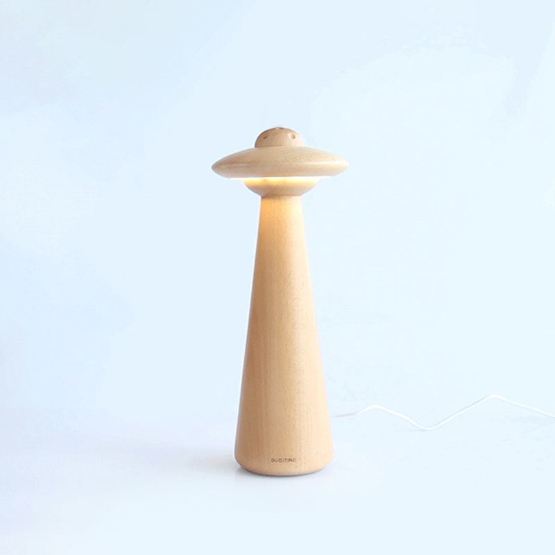 Table de champignons moderniste LED LED LED PETTE DE BURANT EN BEIGE pour le salon