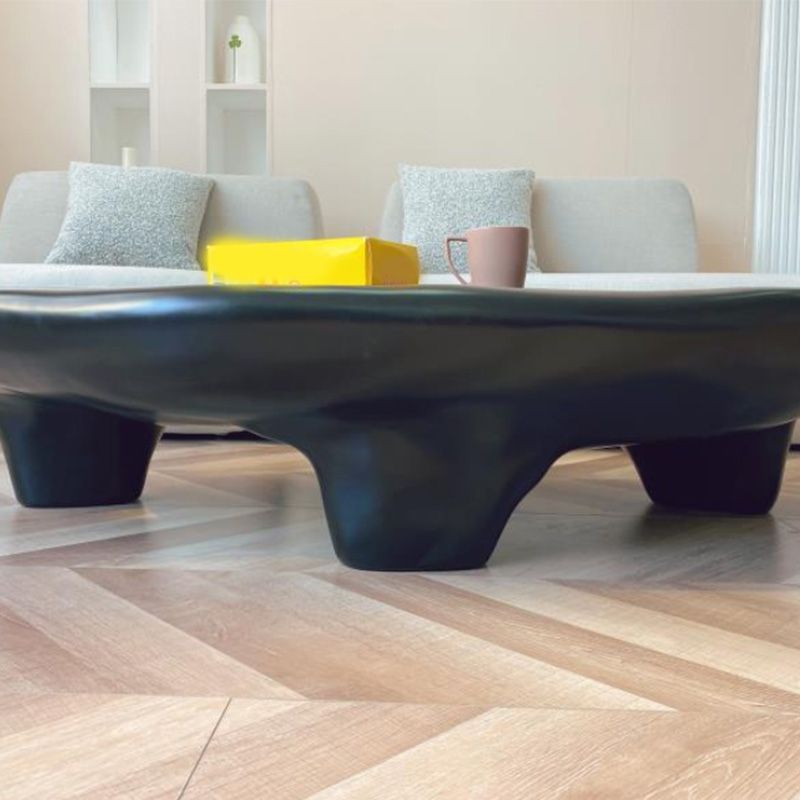 3 Legs Irregular Coffee Table Modern 11.8-In High 1 Single Cocktail Table