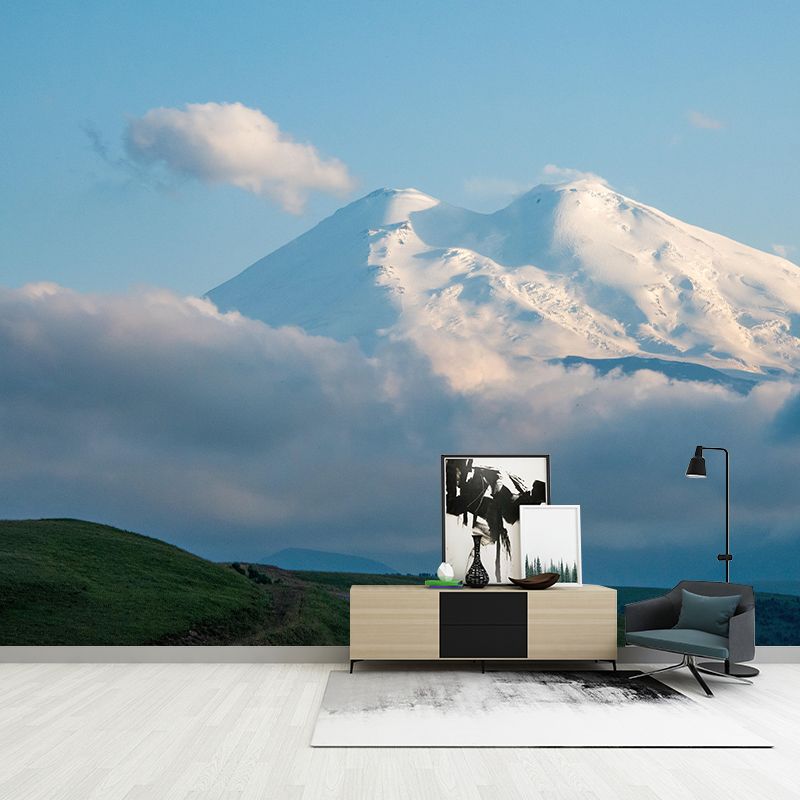 Mountain Landscapes Mural Moisture Resistant Wall Decor for House Interior