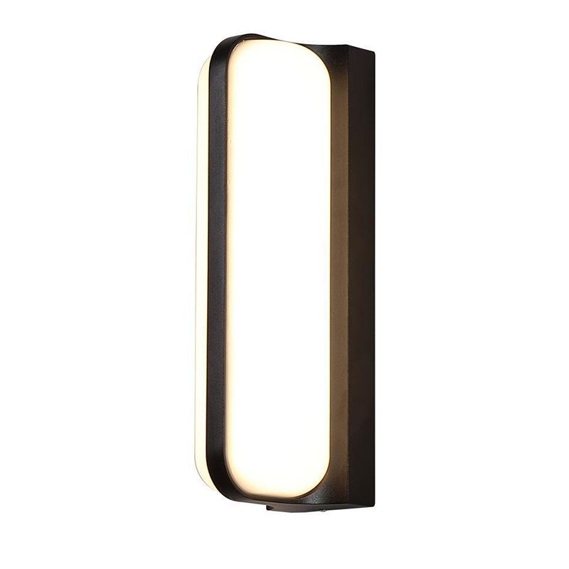 Simple Wall Sconce Waterproof Outdoor Sconce Light Fixture in Black