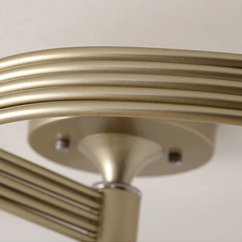 White Glass Flush Mount Light Modern Style Simplicity Bedroom Ceiling Lamp