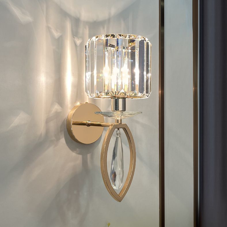 Crystal 1 Light Wall Light Sconce Modern Bedroom Wall Mounted Light Fixture