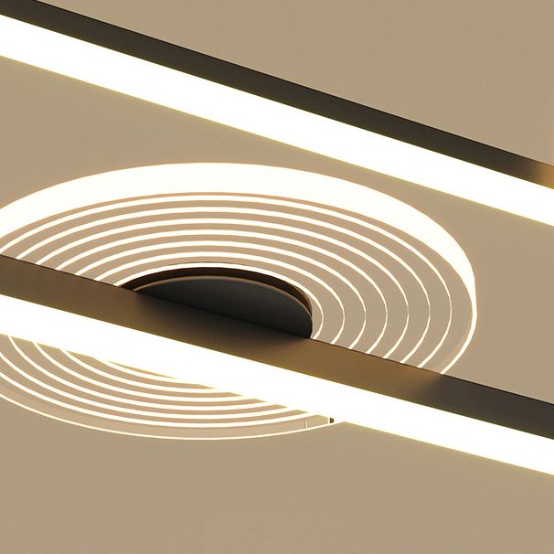 Modern Lighting Chandelier Linear Island Lighting Metal 5 Light Island Pendant Lights