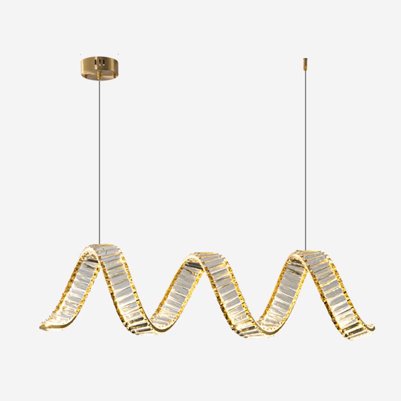 Modern Single Black/Golden Kitchen Island Lighting LED Ceiling Light