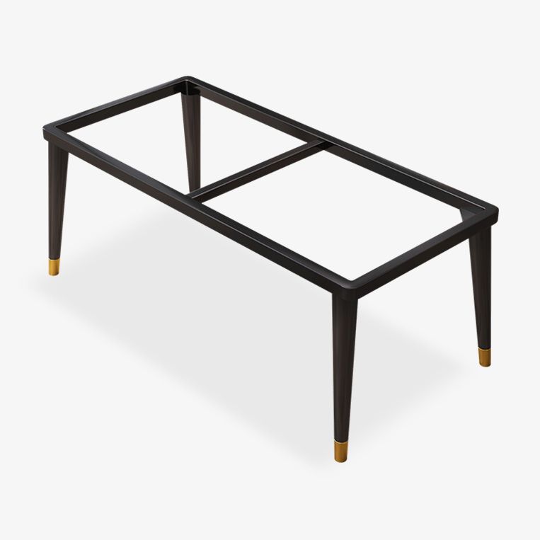 Mesa de comedor industrial con tapa de piedra sinterizada de forma rectangular de cocina con base de 4 patas