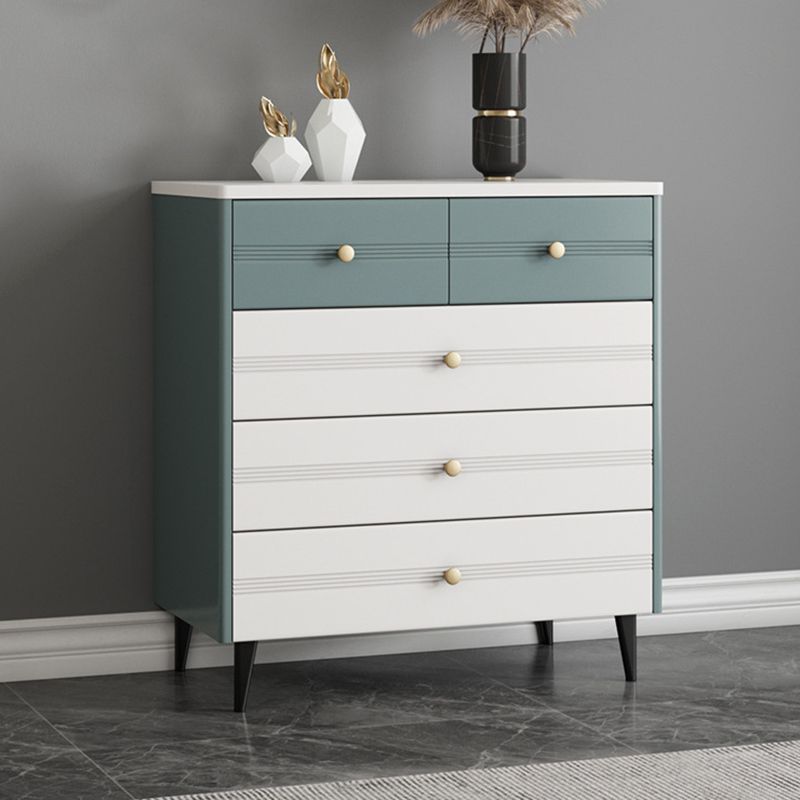 Rectangle Wooden Chest, Contemporary Accent Chest with Drawers