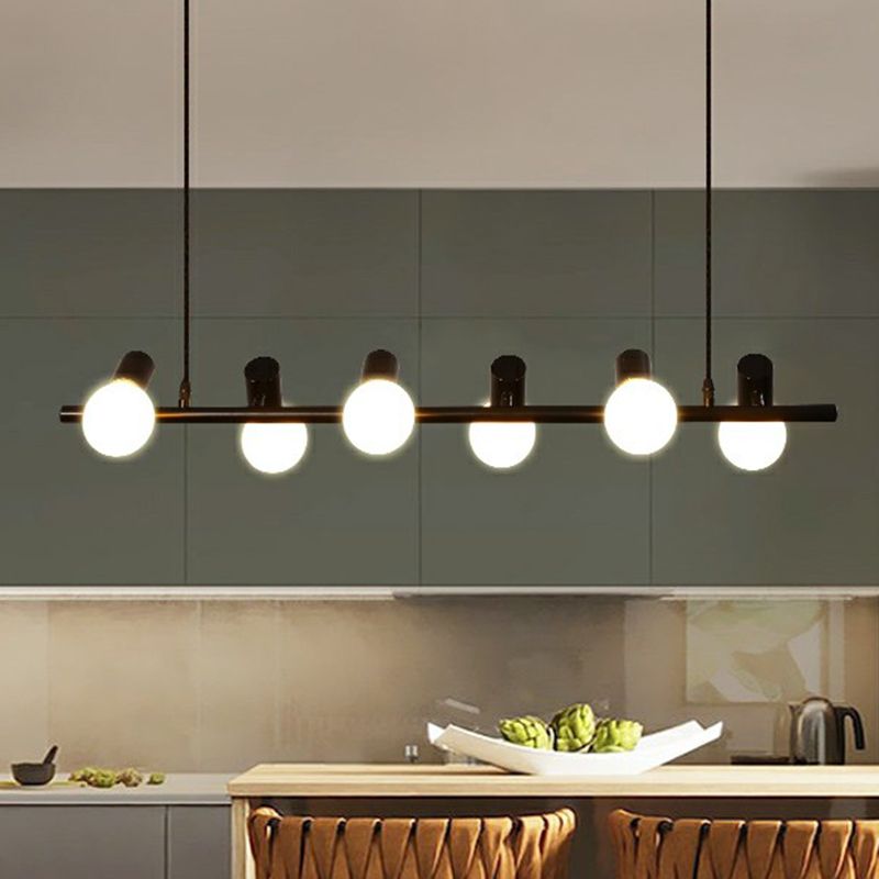 Black Naked Bulb Spotlight Spotlight Industrial Ironing Sala Dining Sala Luce a soffitto