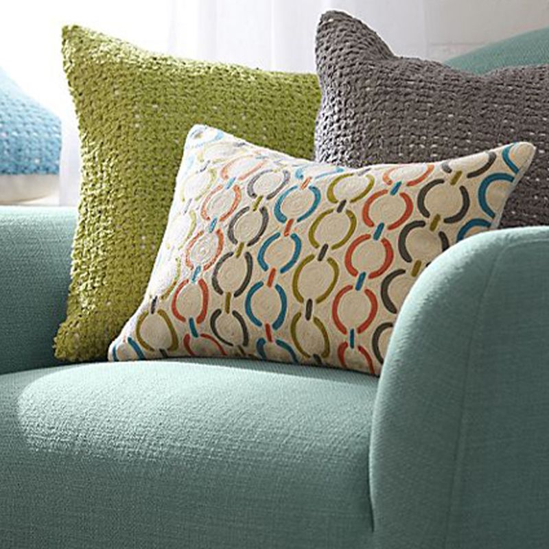 Scandinavian 3-Seat Linen Sofa Curved 33.86" D x 31.89" H Loveseat