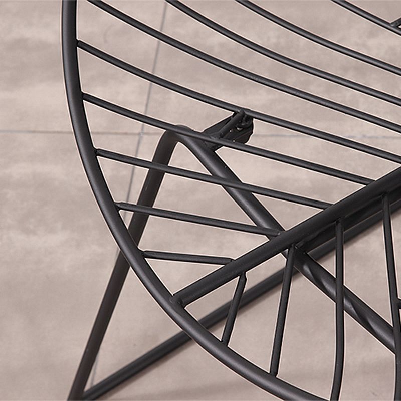 Sillas de comedor sin brazos de estilo industrial, sillas laterales con patas de metal