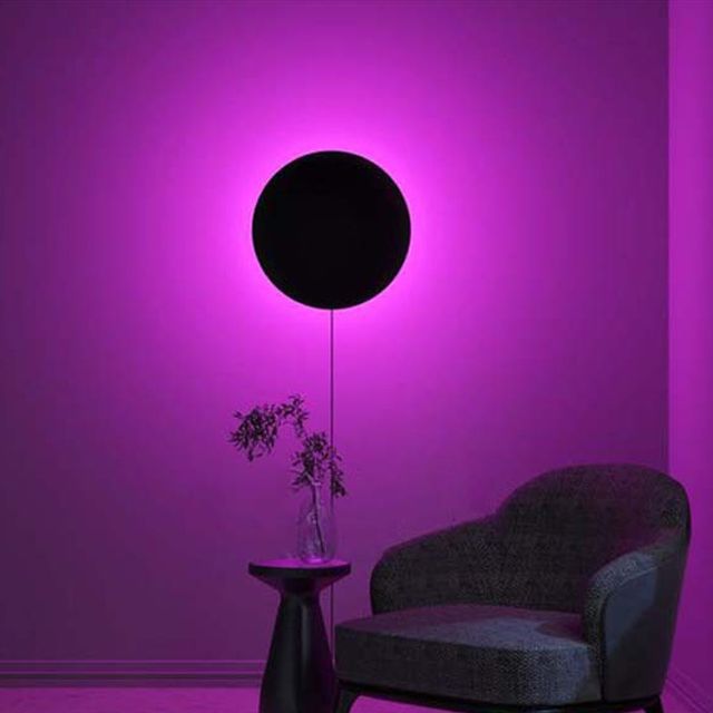 Modern Style Circle Wall Light Sconces Metal 1 Light Wall Mounted Light