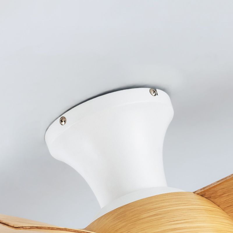 Ventilateur de plafond léger métal nordique LED Plafond monture à coucher pour chambre à coucher