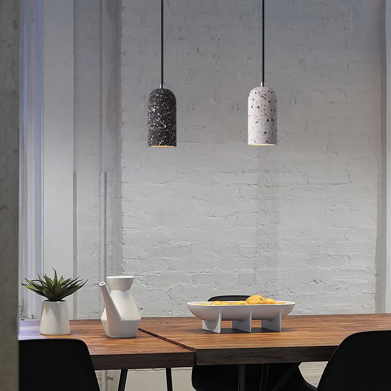 Kuppelform -Anhängerlampe moderne minimalistische kreative Steinhängelampe für Esszimmer